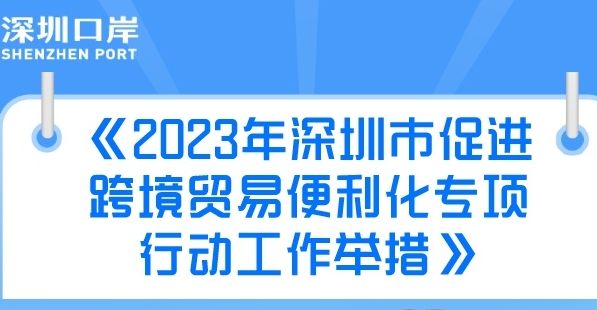 图解《2023年深圳市促进跨境贸易便利化专项行动工作举措》